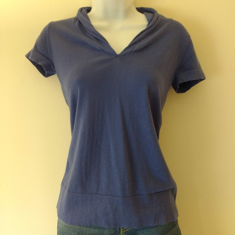 Banana Republic Short Sleeve V-Neck Sweater XS